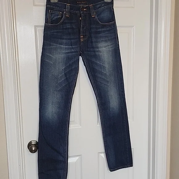 Nudie Jeans Co Mens Steady Eddie II Vacation Blues Jeans Size 29 32 - Picture 3 of 12